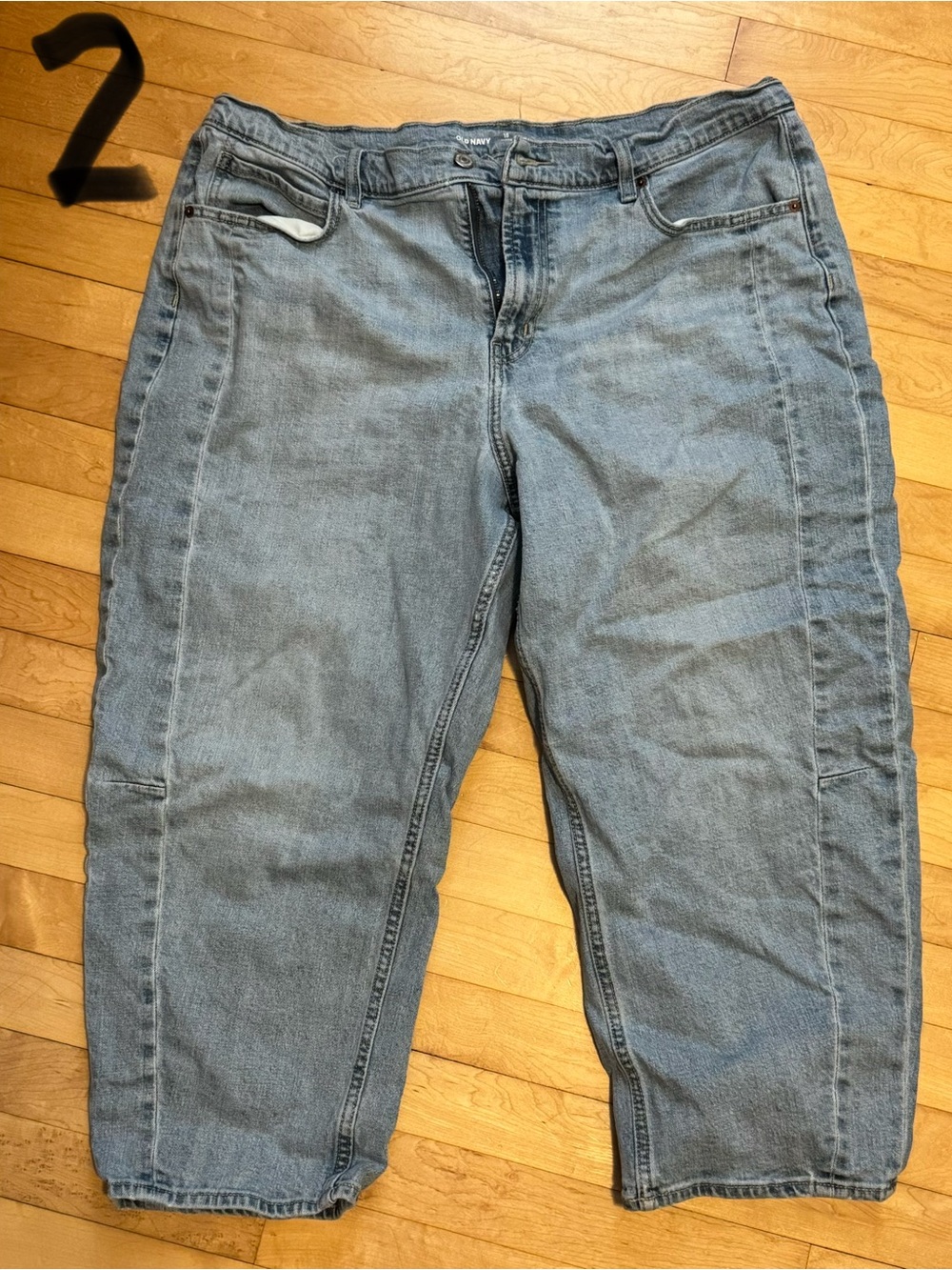 Old Navy Light Blue Barrel Leg Jeans